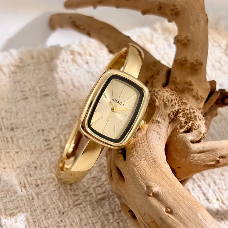Minimalist Rectangular Bangle Watch for Women 3