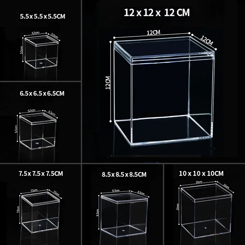 3pc Clear Acrylic Storage Boxes 5