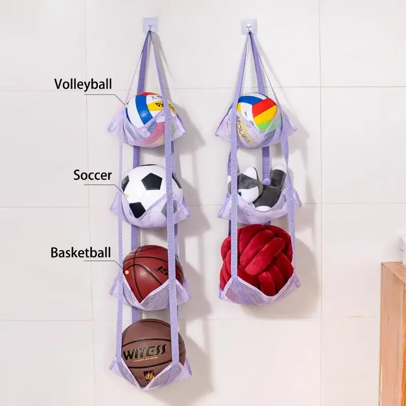 Wall Mounted Ball Storage Bag 1