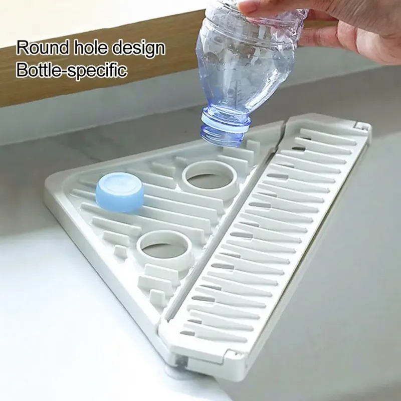 Roll Up Over The Sink Dish Drainer Mat 1