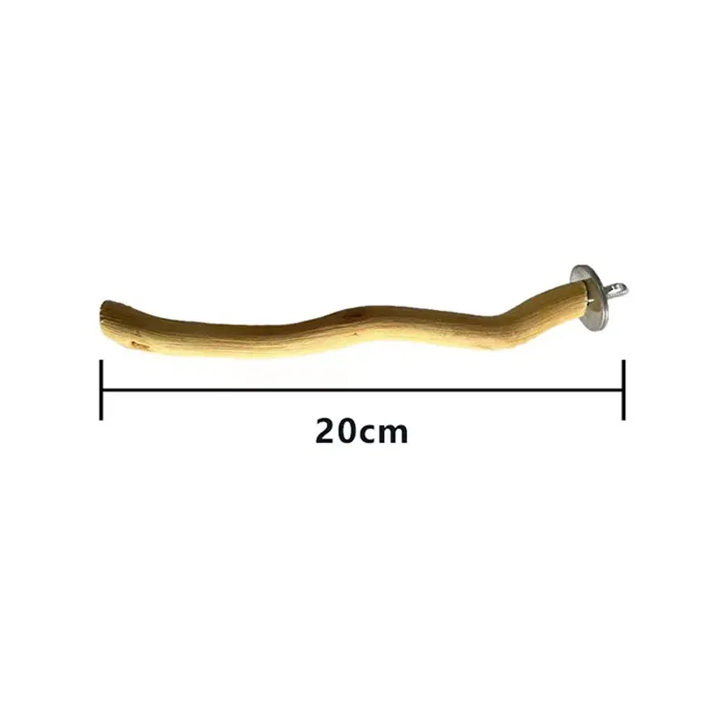 Natural Parrot Wood Fork Branch Perch Swing 6