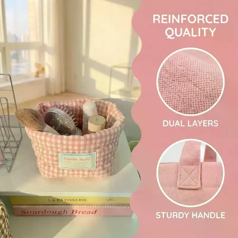 Striped Fabric Storage Basket 5