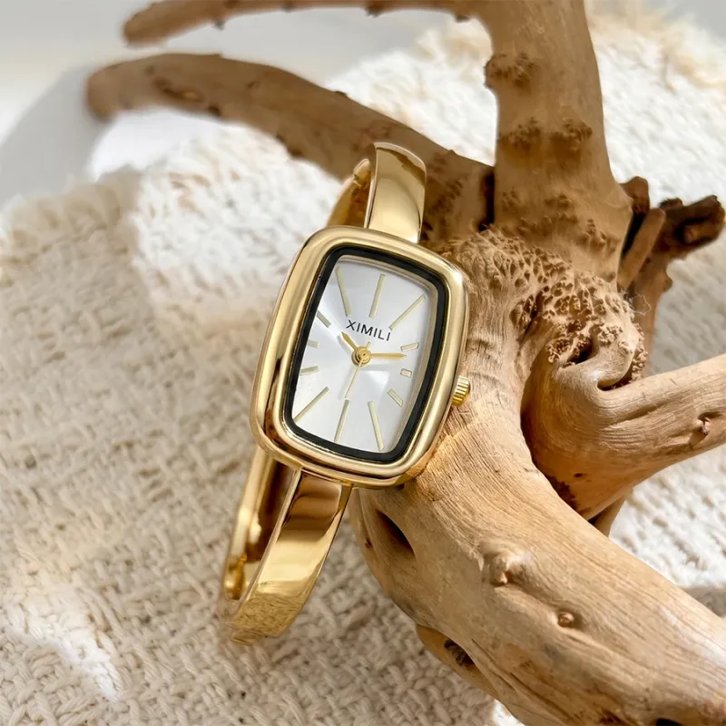 Minimalist Rectangular Bangle Watch for Women 2