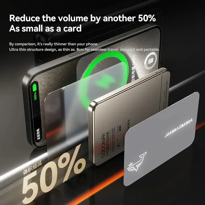 Magnetic Wireless Power Bank for iPhone 5