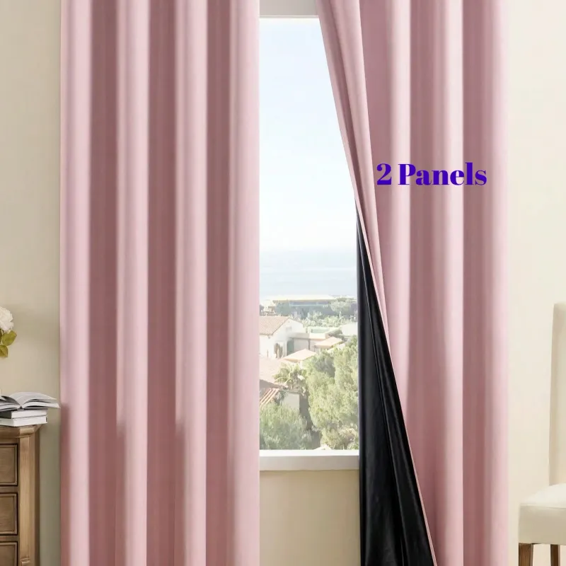 Blackout Thermal Insulated Curtains (2-Pack) 1