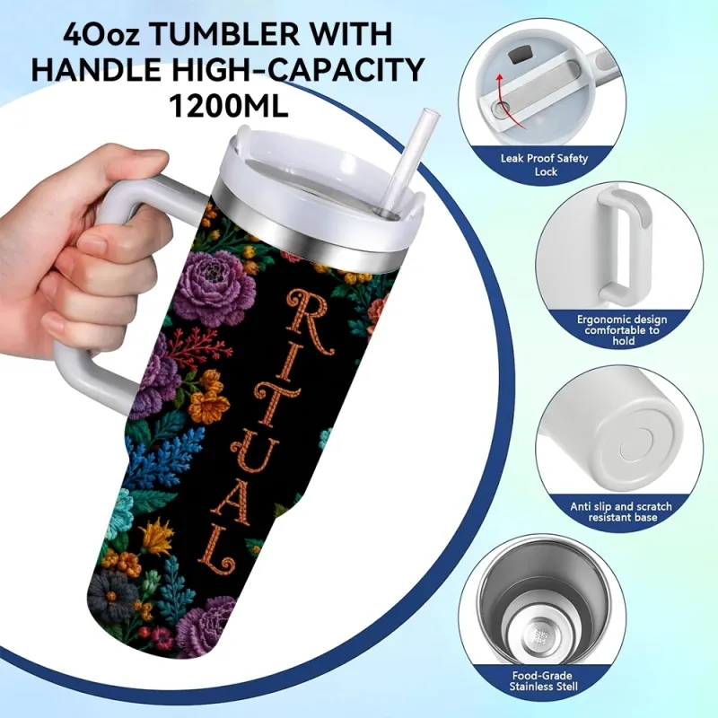 Sugar Skull Insulated Tumbler 40oz 5