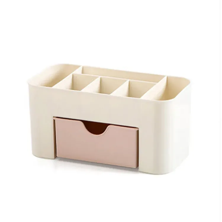 5-Compartment Plastic Organizer with Drawer 2