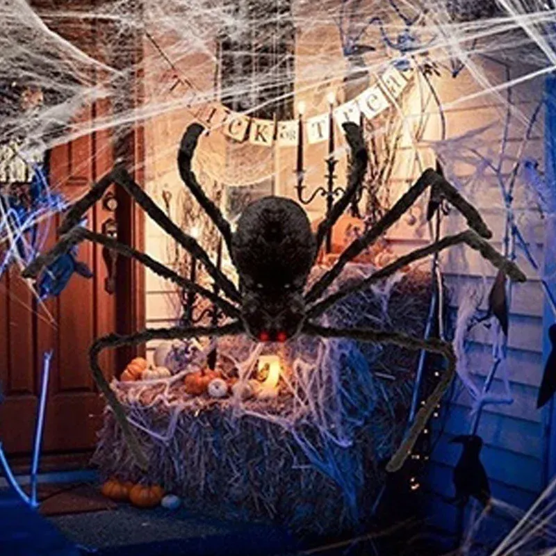Halloween Big Plush Spider Decor 3