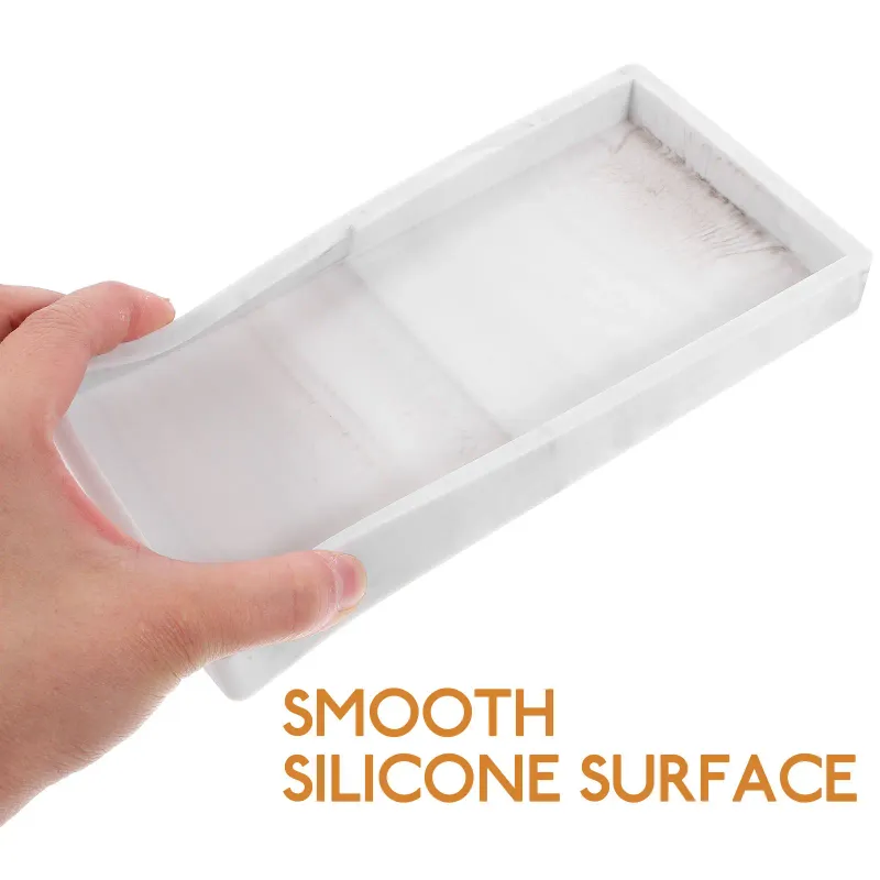 Silicone Vanity Bathroom Organizer Tray 1