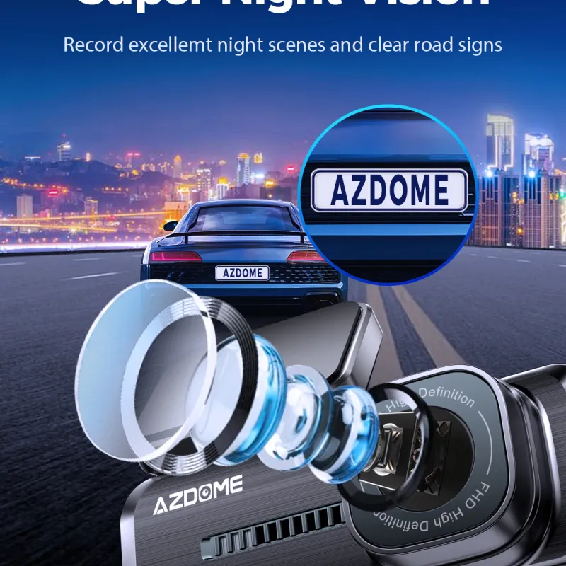 AZDOME M200 2K Voice Control Dash Cam 5