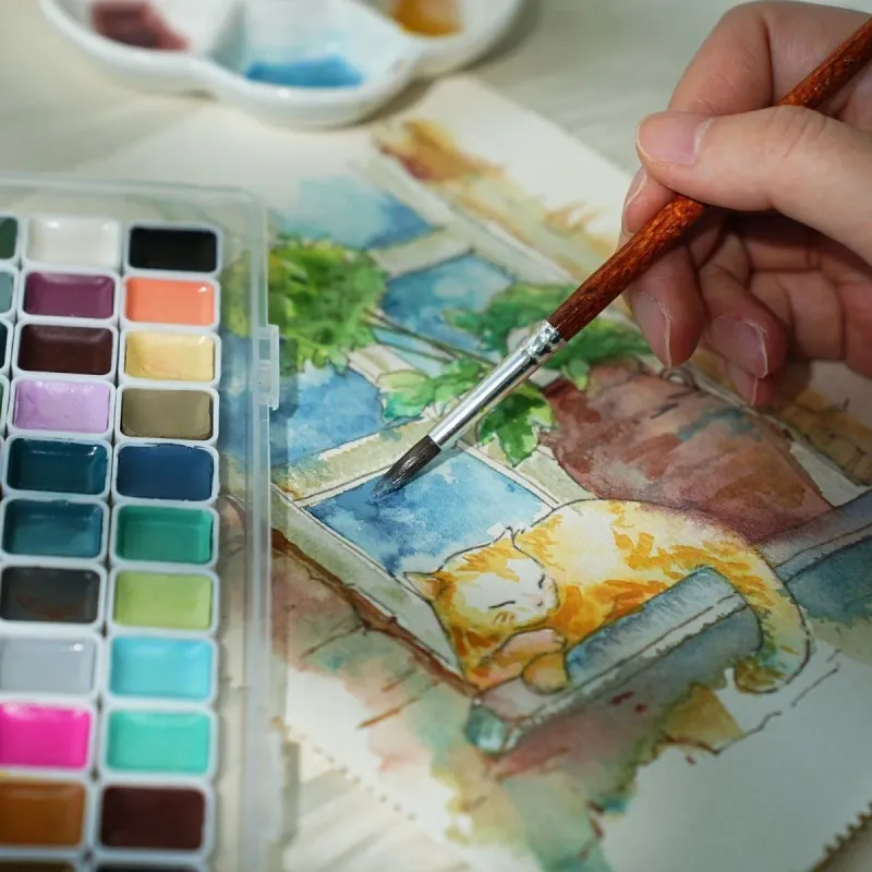 60 Color Watercolor Paint Set 5