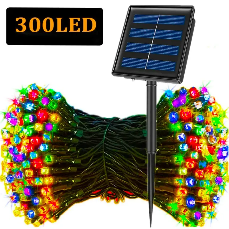 300LED Solar Christmas Lights Outdoor 1