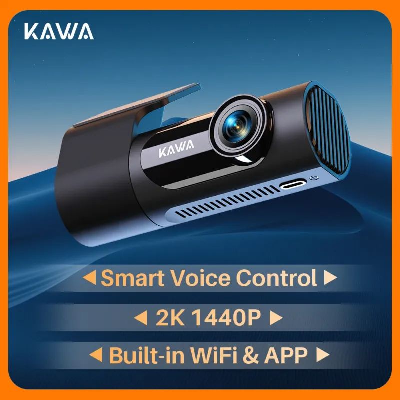 KAWA D6 1440P Dash Cam with Voice Control 1