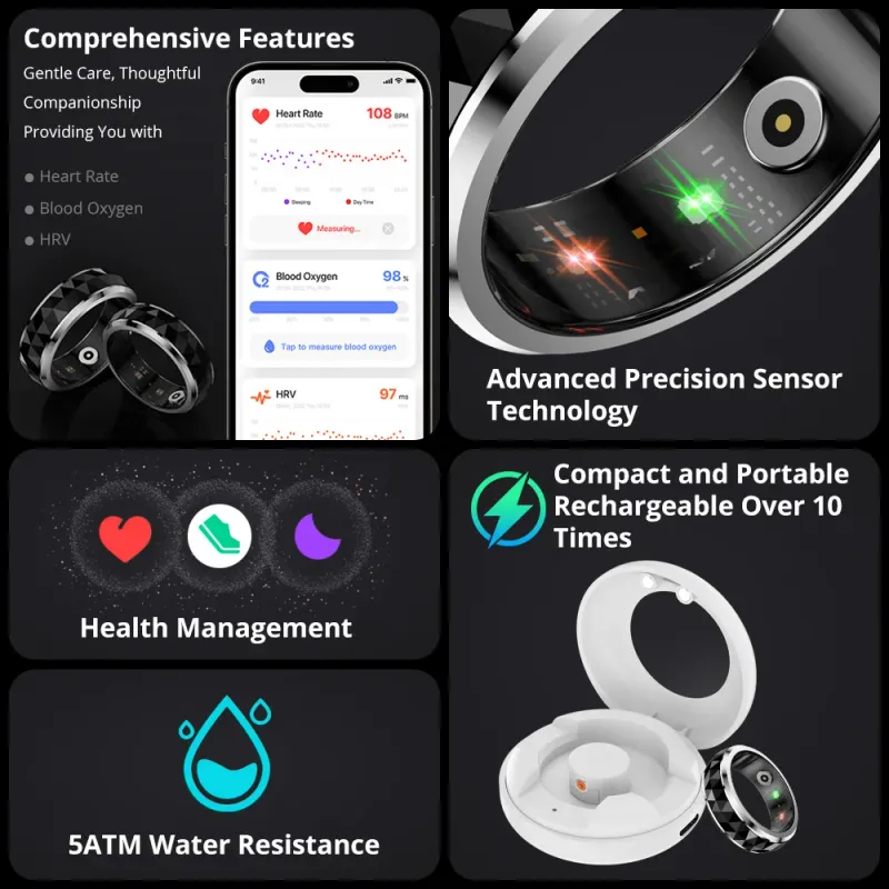 COLMI R11 Smart Ring with Charging Case 2