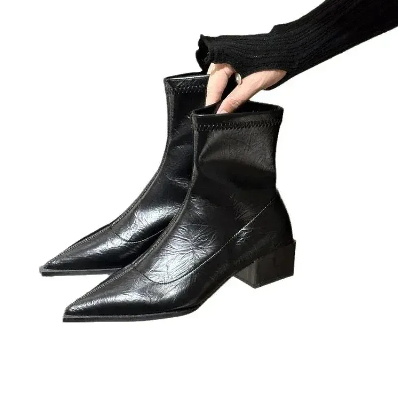 Women's Pointed Toe Ankle Boots 5