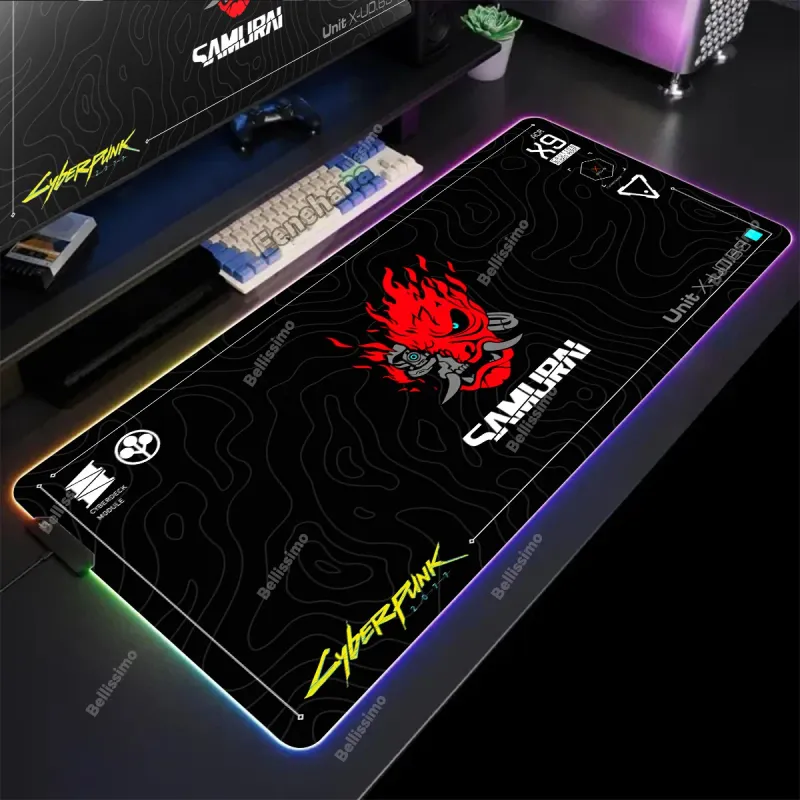 RGB Ghost Head Gaming Mouse Pad 1
