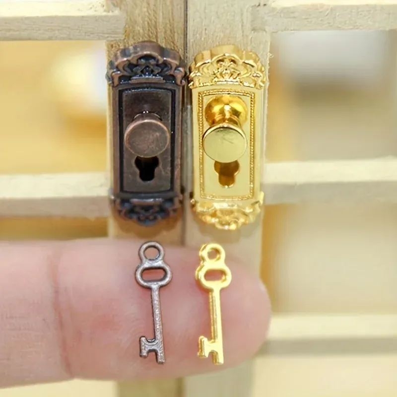 Dollhouse Miniature Lock & Handle Set 3