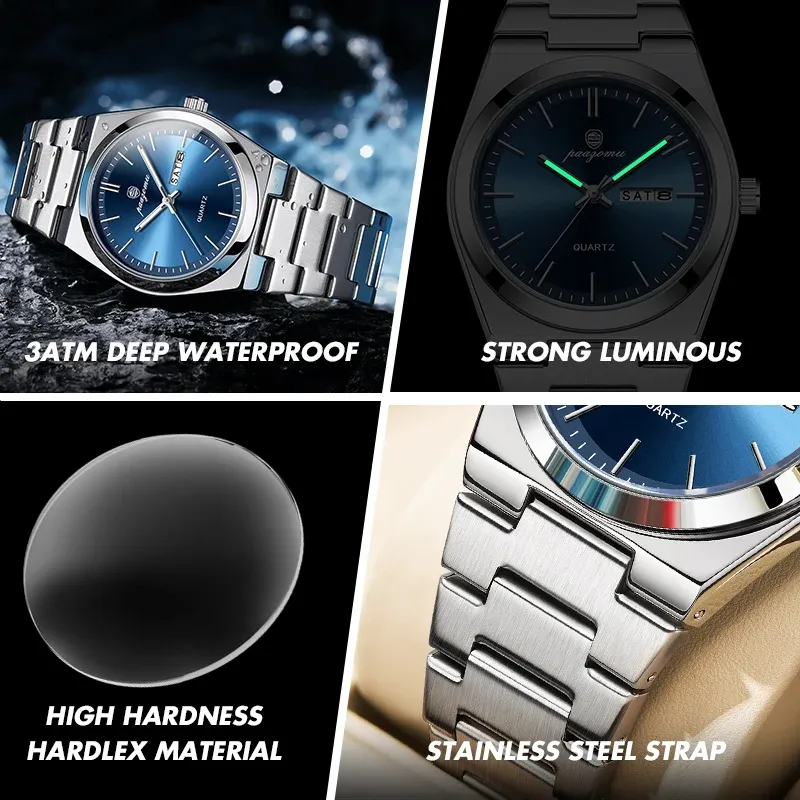 Ultra Thin Quartz Watch with Luminous Dial 5