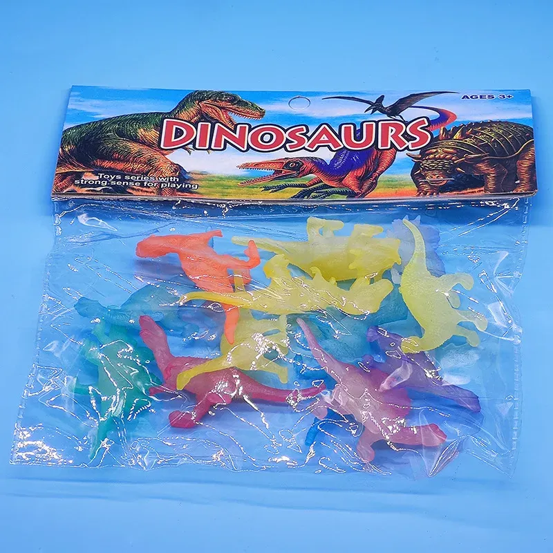 12PCS Glow in the Dark Mini Dinosaur Figures 6