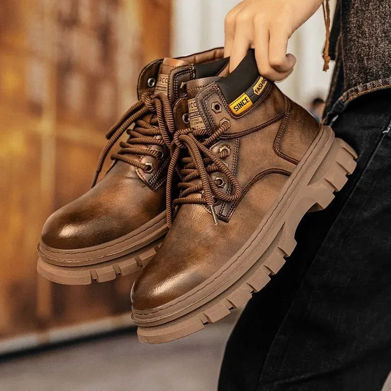 Vintage Platform Chelsea Ankle Boots 4