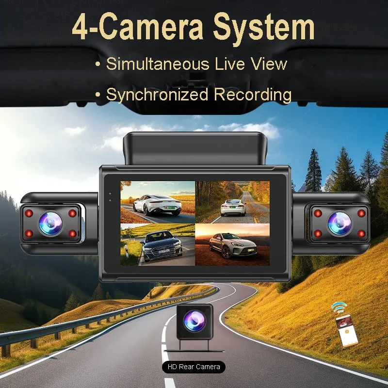 4K 4CH Hidden Car DVR 1