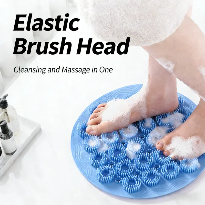 Silicone Bath Brush Suction Cup Scrubber 3