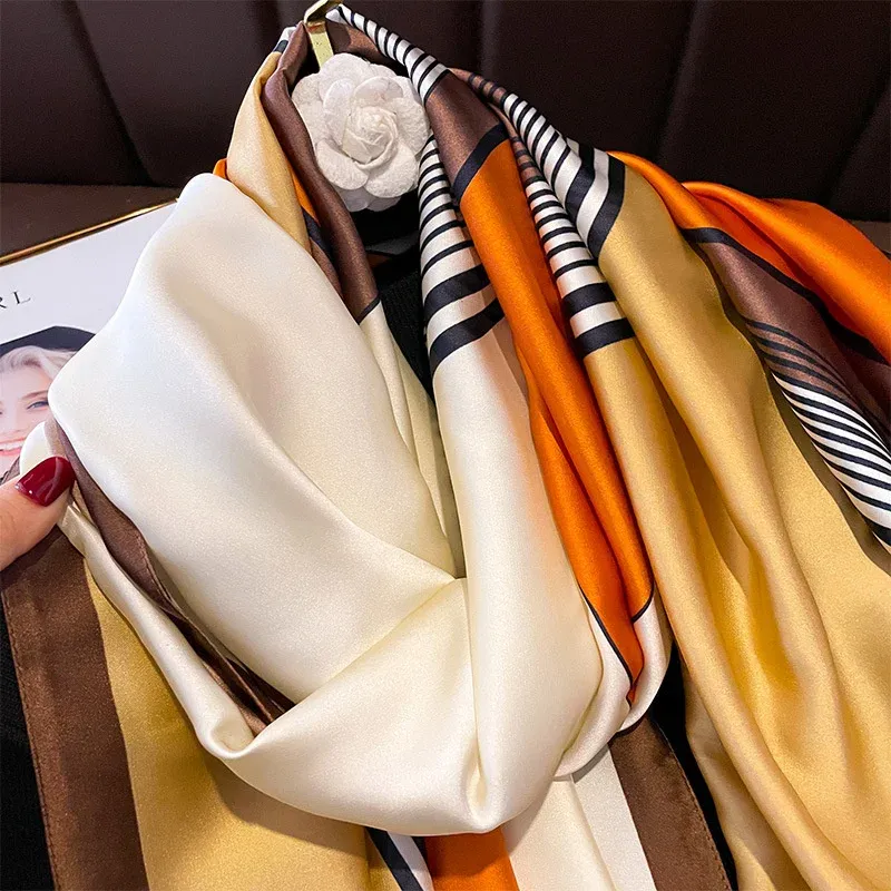 Luxury Silk Summer Scarf 180x90cm 5