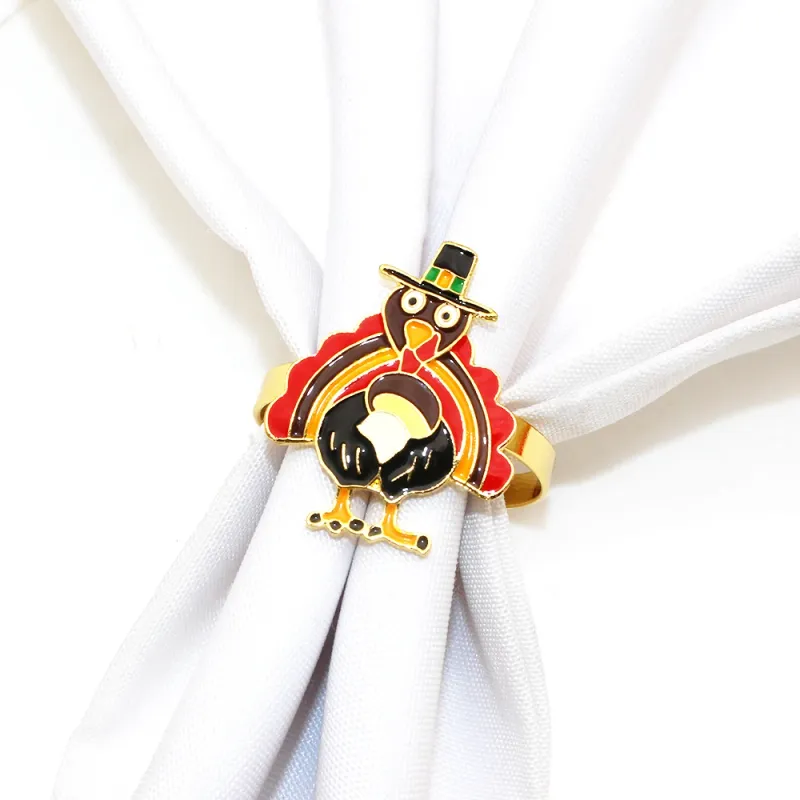 Thanksgiving Napkin Rings Set of 8 3