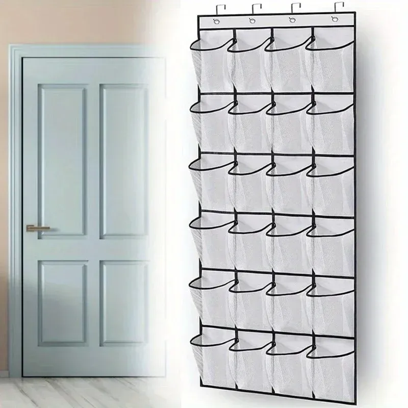 24-Grid Wall-Mounted Shoe Organizer 1