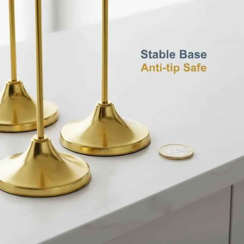 Gold Metal Candle Holder Set - 3 Piece 2
