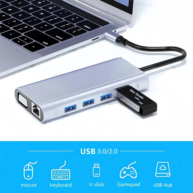 11-Port USB-C Docking Station with 4K HDMI 6