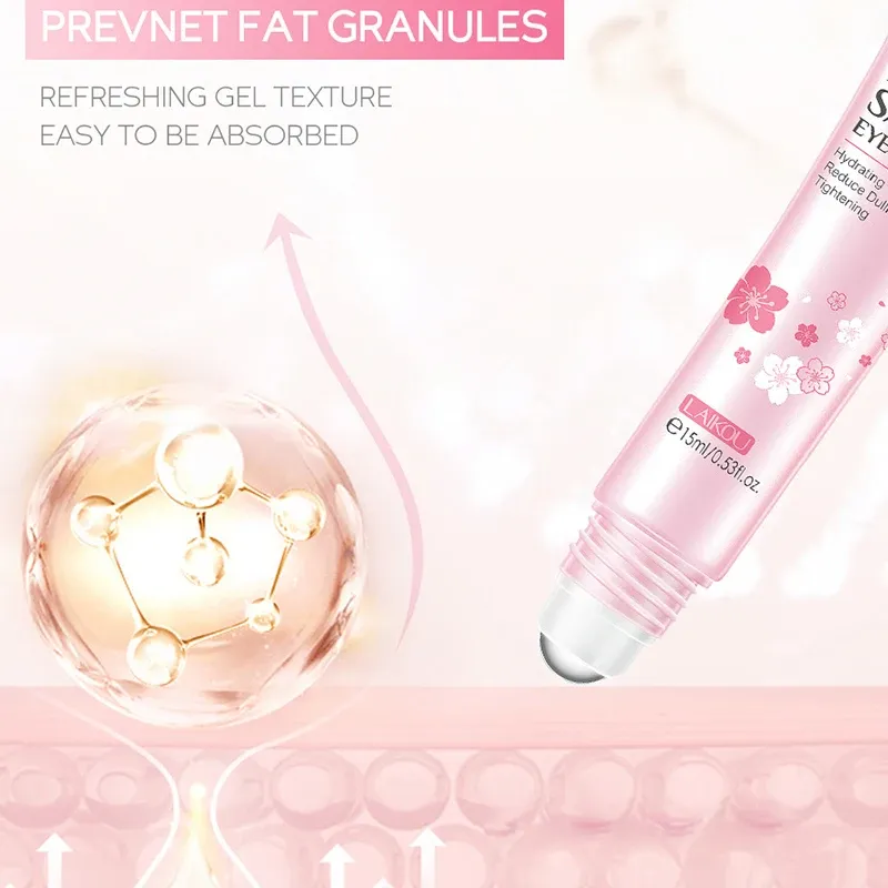 LAIKOU Sakura Vitamin C Eye Serum Roller 5
