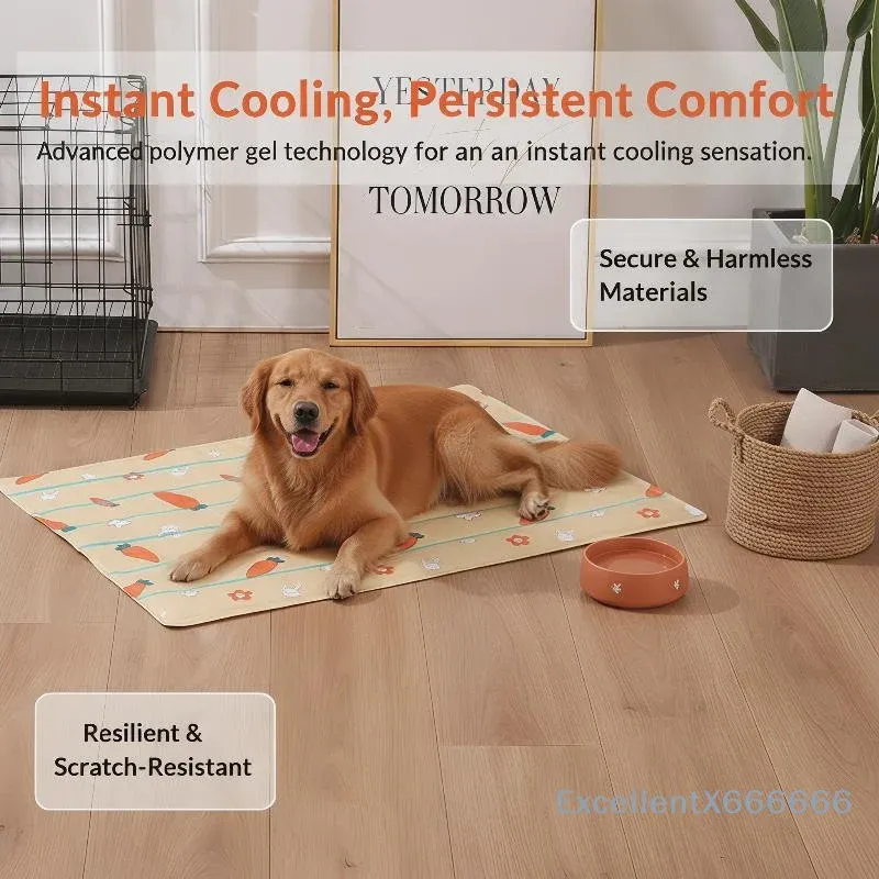 Reusable Pet Cooling Mat Waterproof Gel Pad 4