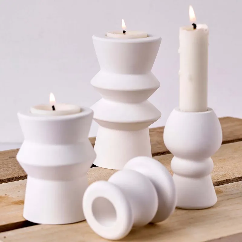 Nordic Roman Pillar Candle Mold 3