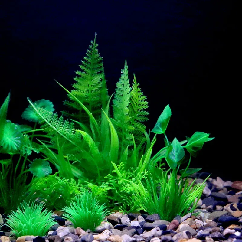 Artificial Aquarium Plastic Plants Set 6