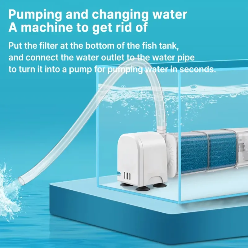 Silent Submersible Aquarium Filter Pump 6