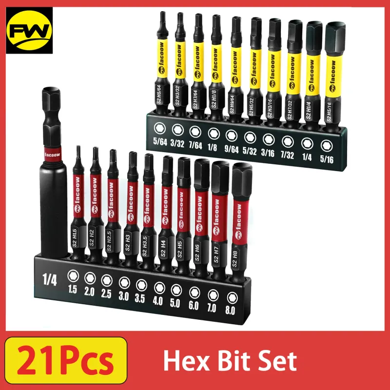 21Pc S2 Hex Bit Set with Magnetic Tips 1