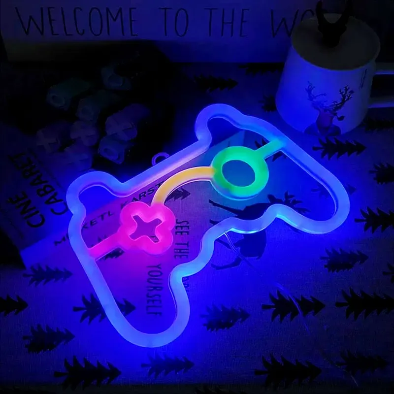 LED Gamepad Neon Sign - Gaming Wall Decor 4