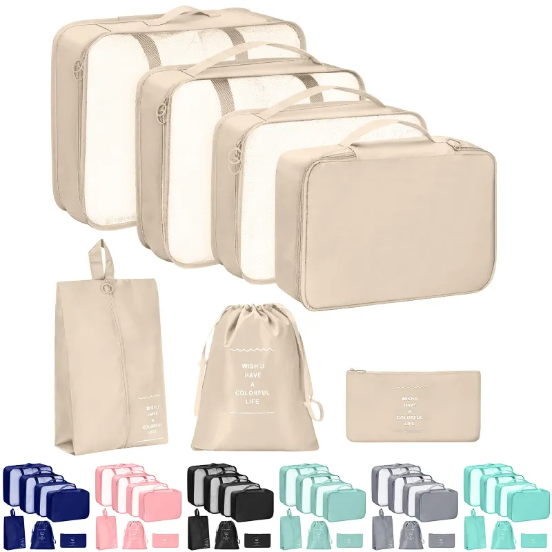 7-Piece Travel Organizer Cube Set 1