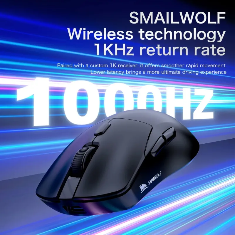 SMAILWOLF M3 Wireless Gaming Mouse 12000 DPI 5
