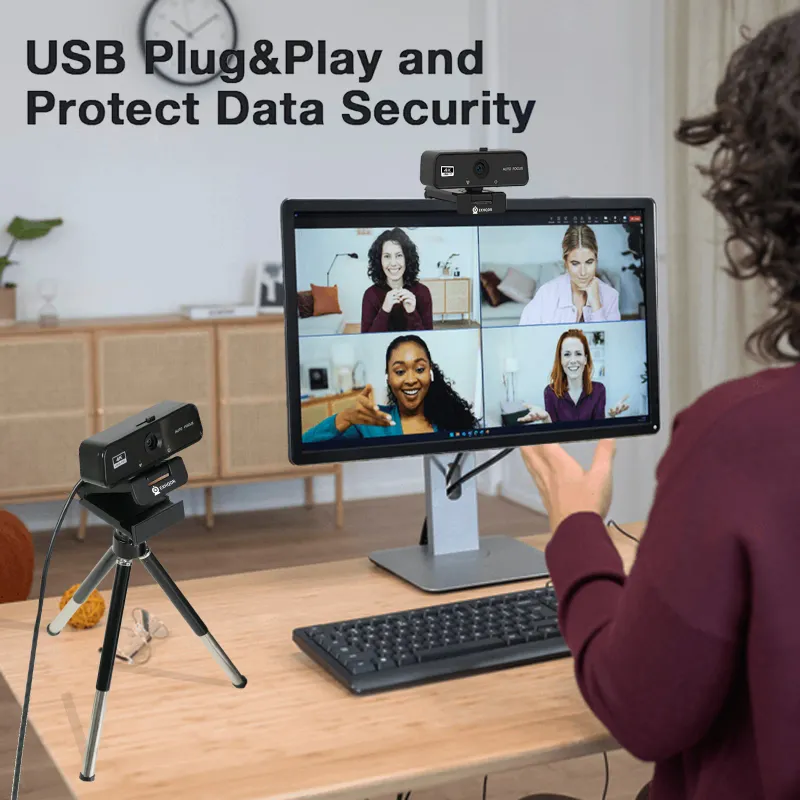 EXHQDR 4K Webcam with Privacy Cover 3
