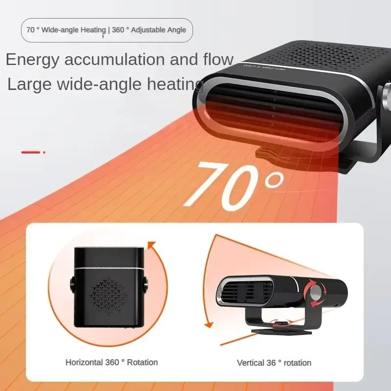 200W 12V/24V Car Heater Fan 2