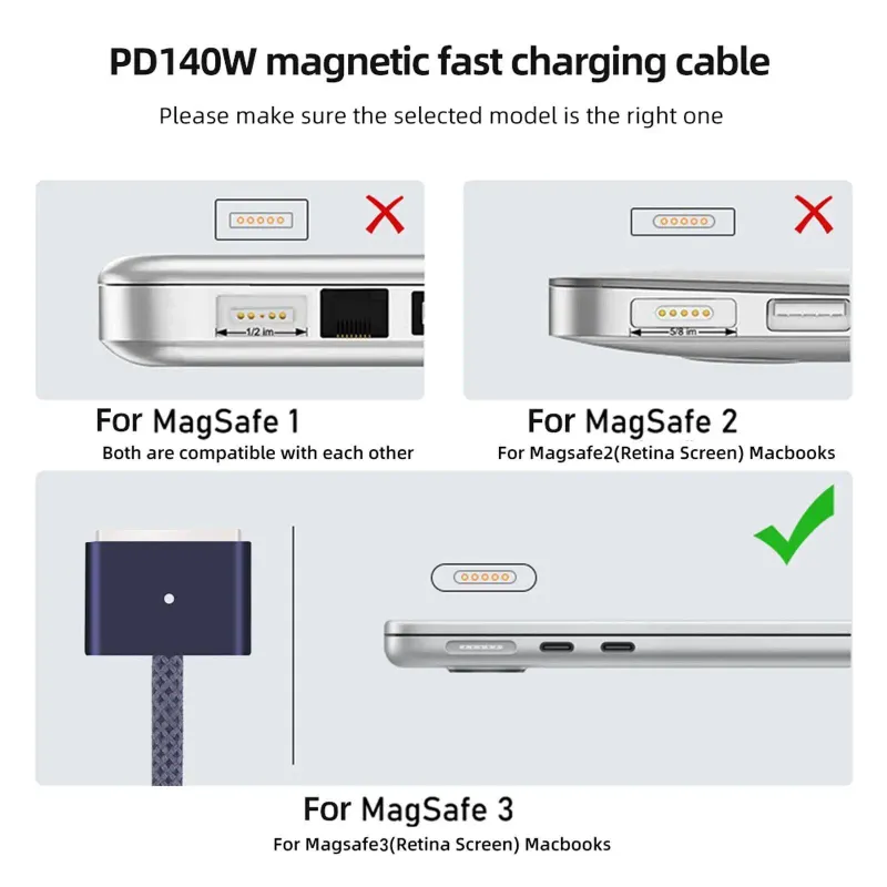 USB-C to MagSafe 3 Fast Charger Cable 5