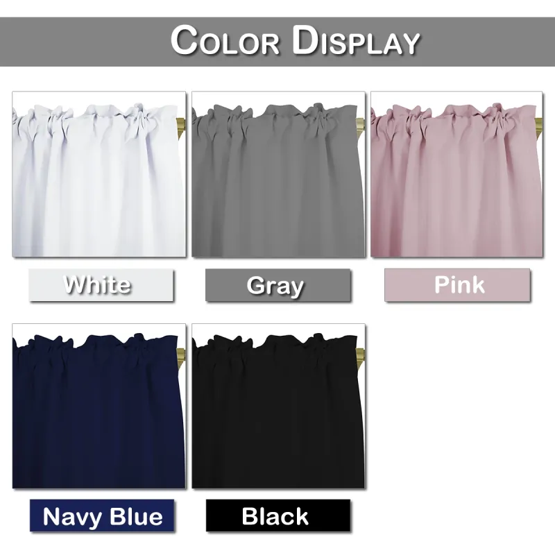 Thermal Blackout Short Curtain Panels 2