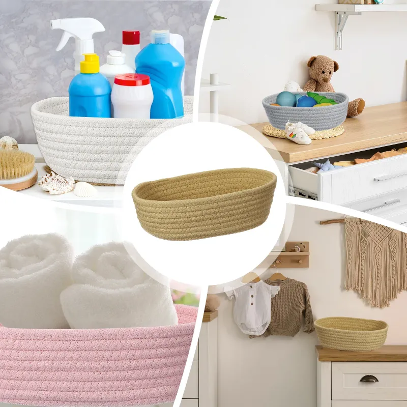 Cotton Rope Woven Storage Basket 5