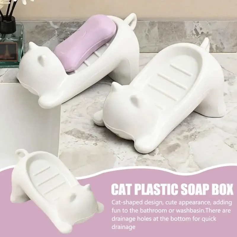 Self Draining Plastic Soap Holder Dish 6