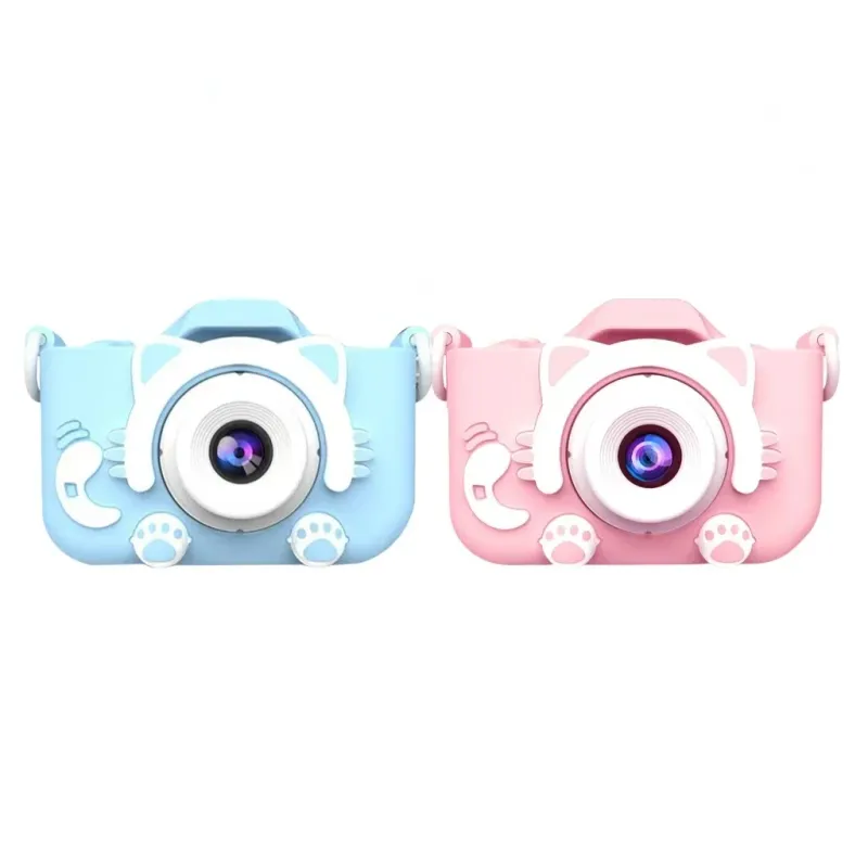 Cat-Shaped Kids Camera 1080P HD 3