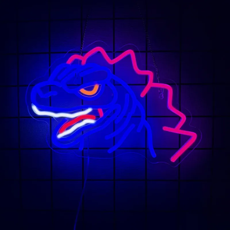 Anime Dinosaur Neon Sign LED Light 3