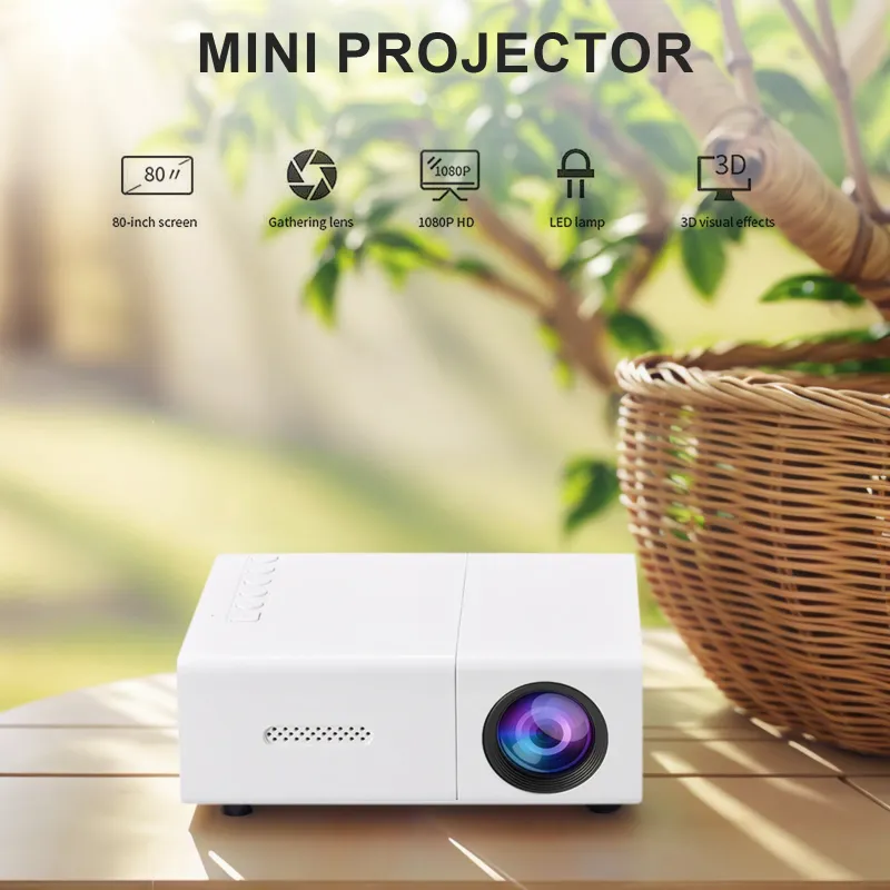 1080P LED Mini Projector with Remote 4