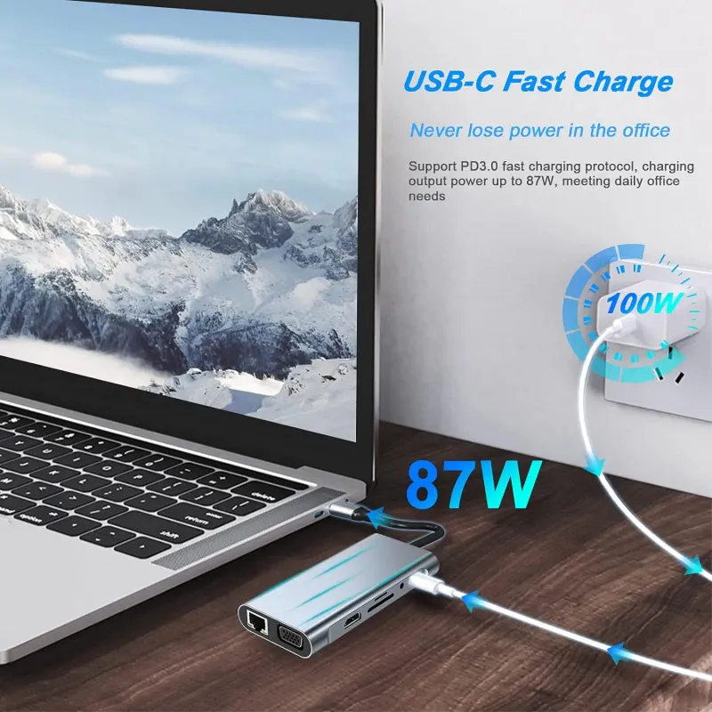 7-in-1 USB C Hub Adapter 2
